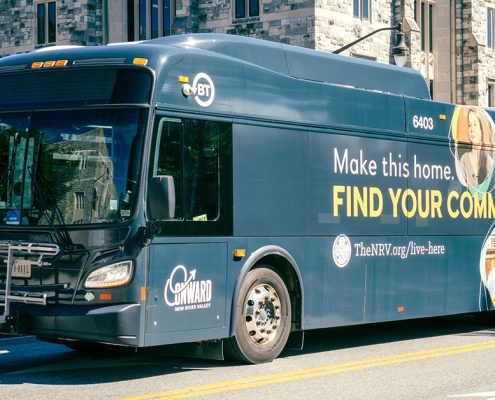 Blacksburg Transit NRV Bus Wrap