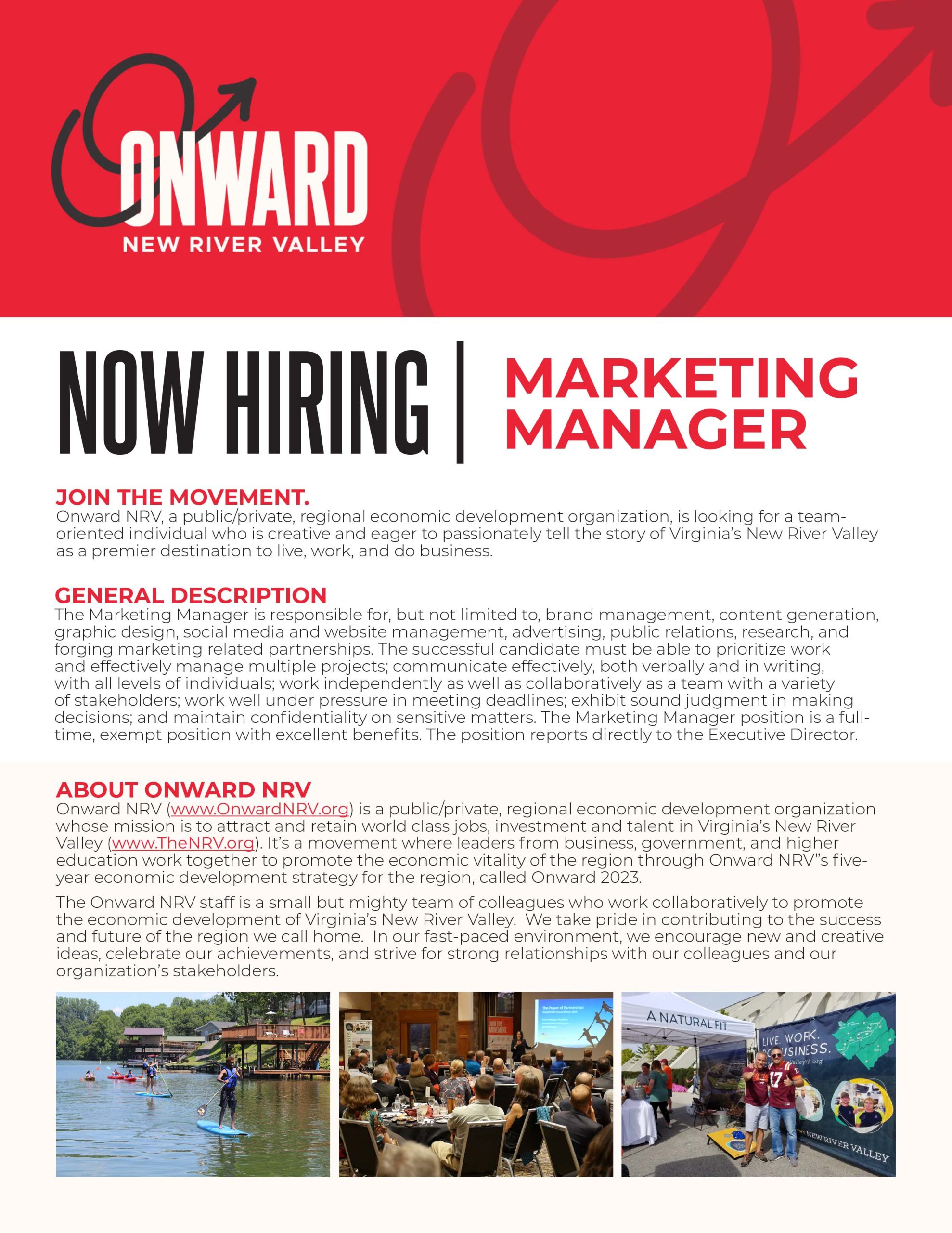 Onward NRV Marketing Manager Job Brochure